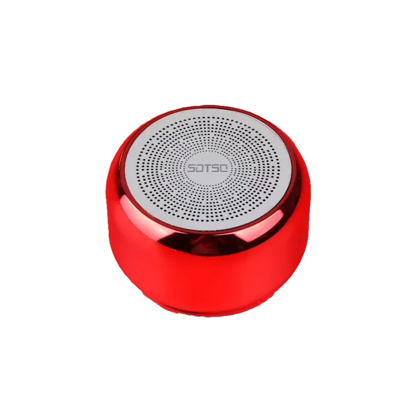 Speakers 456797656 Retro Bluetooth speaker light luxury home ornaments gasdfadsf metal subwoofer heavy bass small steel gun sound box