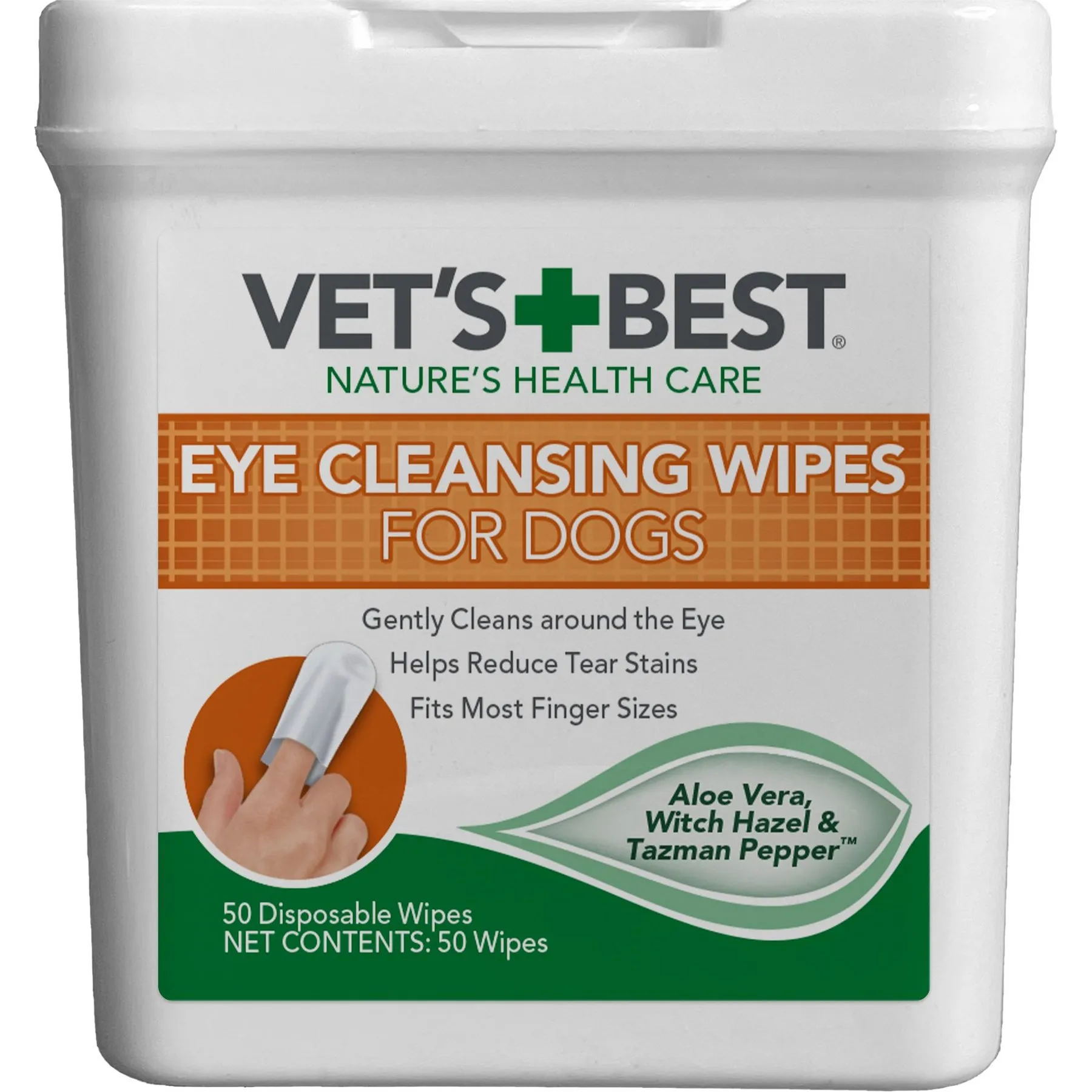 Dog Eye Cleaning Wipes with Aloe Vera Witch Hazel 50 Count