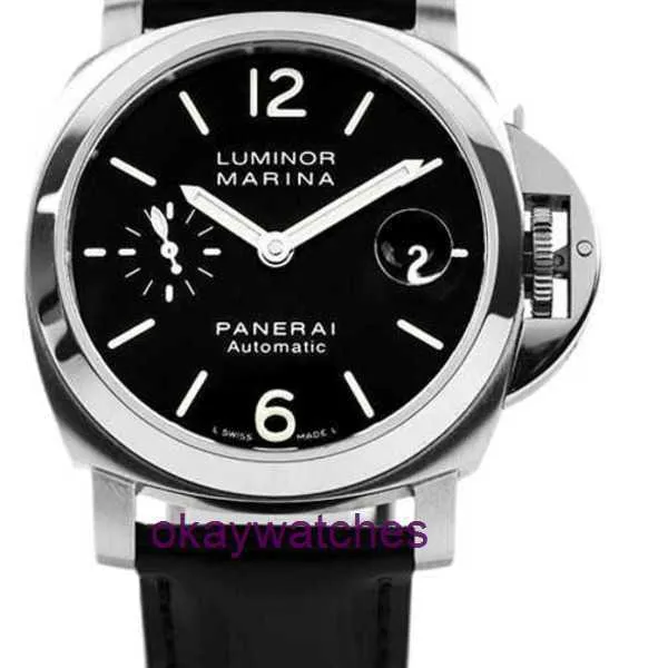 Pannerai Watch 럭셔리 디자이너 파나소닉 루미노 시리즈 자동 기계적 스위스 남성 40mm 방수 광화 날짜 디스플레이 PAM00048