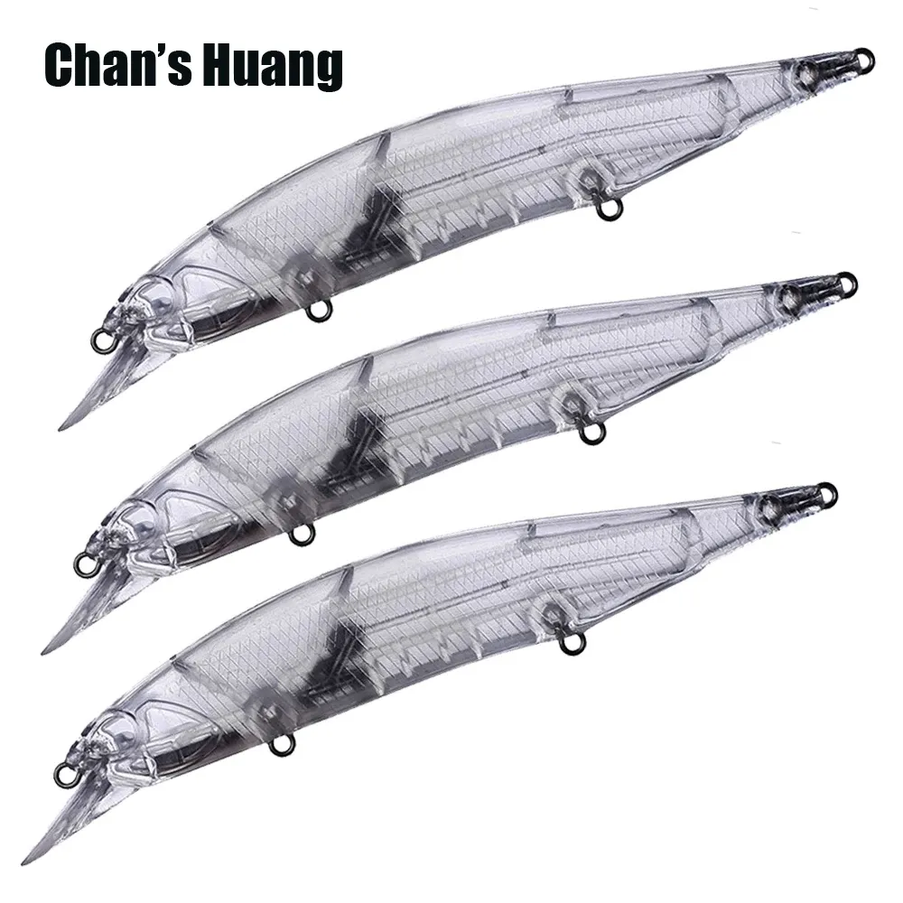Acessórios Chan Huang 15pcs / lote 13,5cm 14,5g / 5.311 em 0,51 onças flutuante de peixe isca de pesca transparente