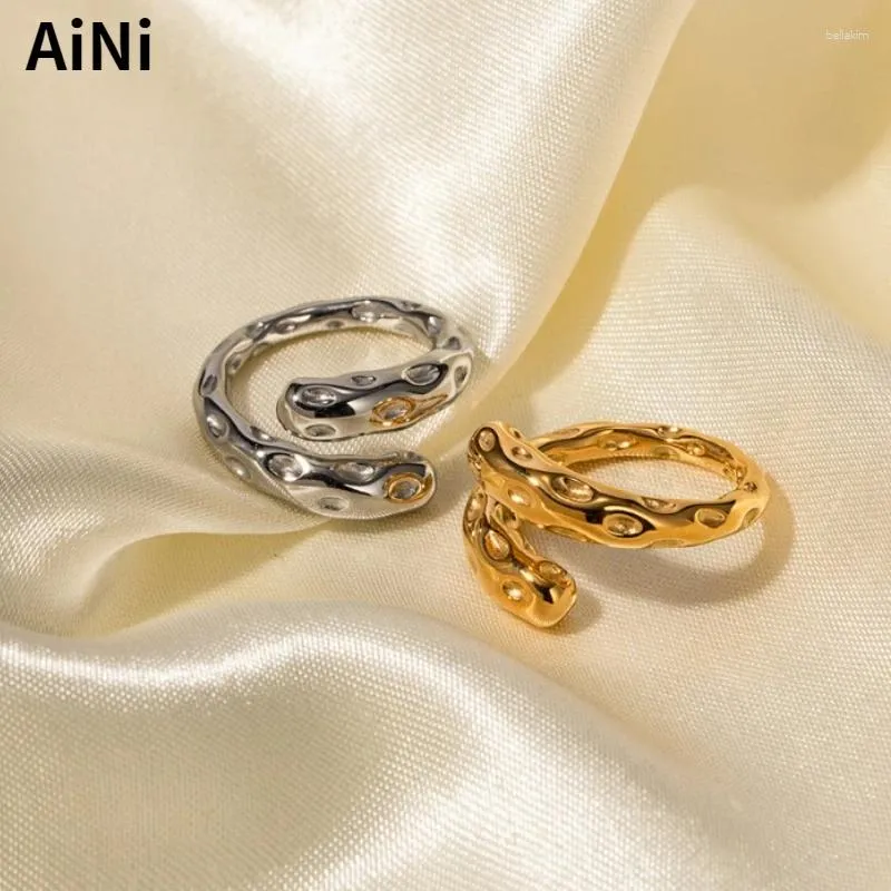 Cluster anneaux bijoux tendance vintage tempérament métal ouvert pour les cadeaux de fête des femmes simplement concevoir des accessoires d'oreille vendeurs