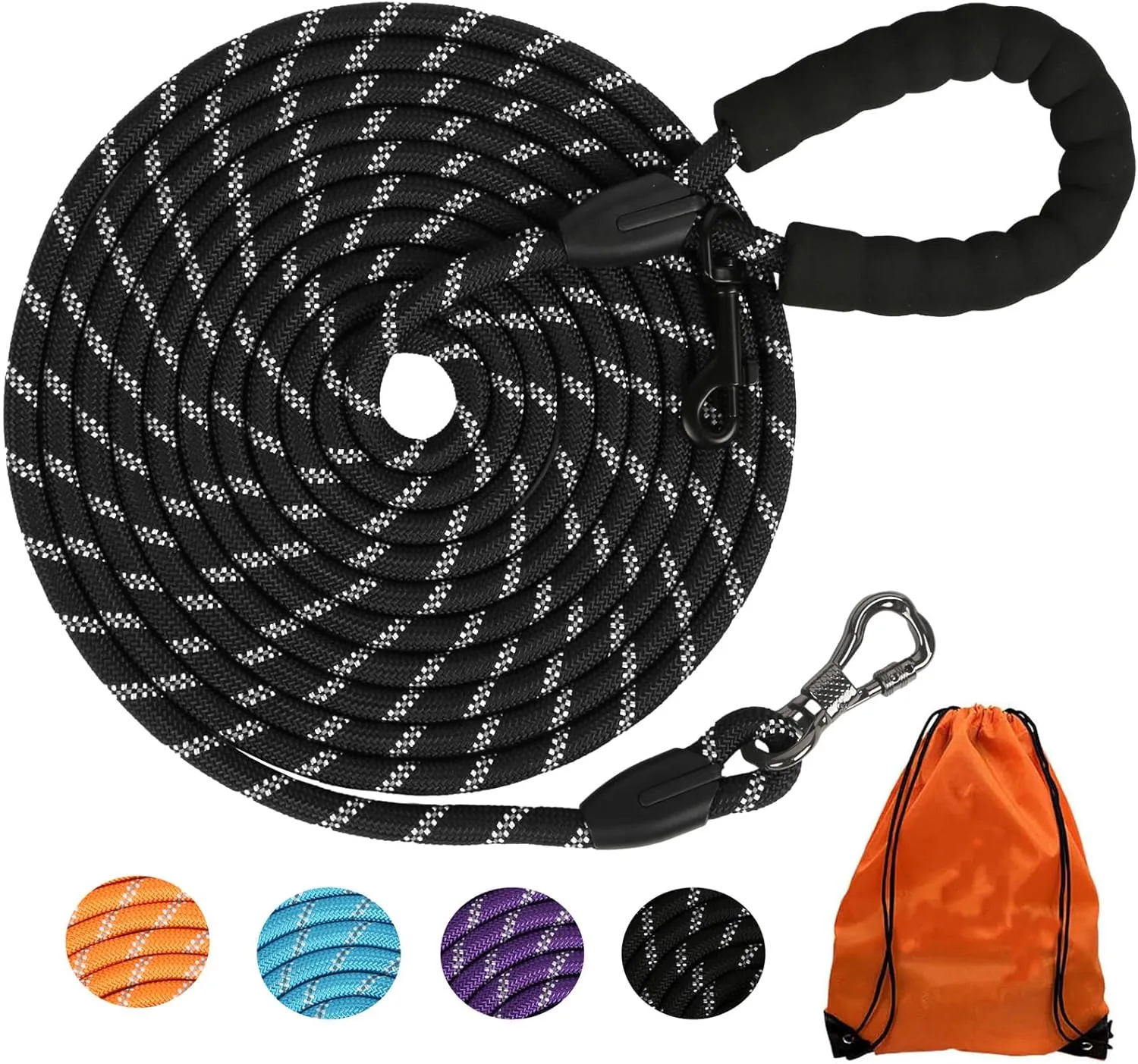 2 dog hands free bungee leash Hands Free Double Dog Leash – SparklyPets main image 1