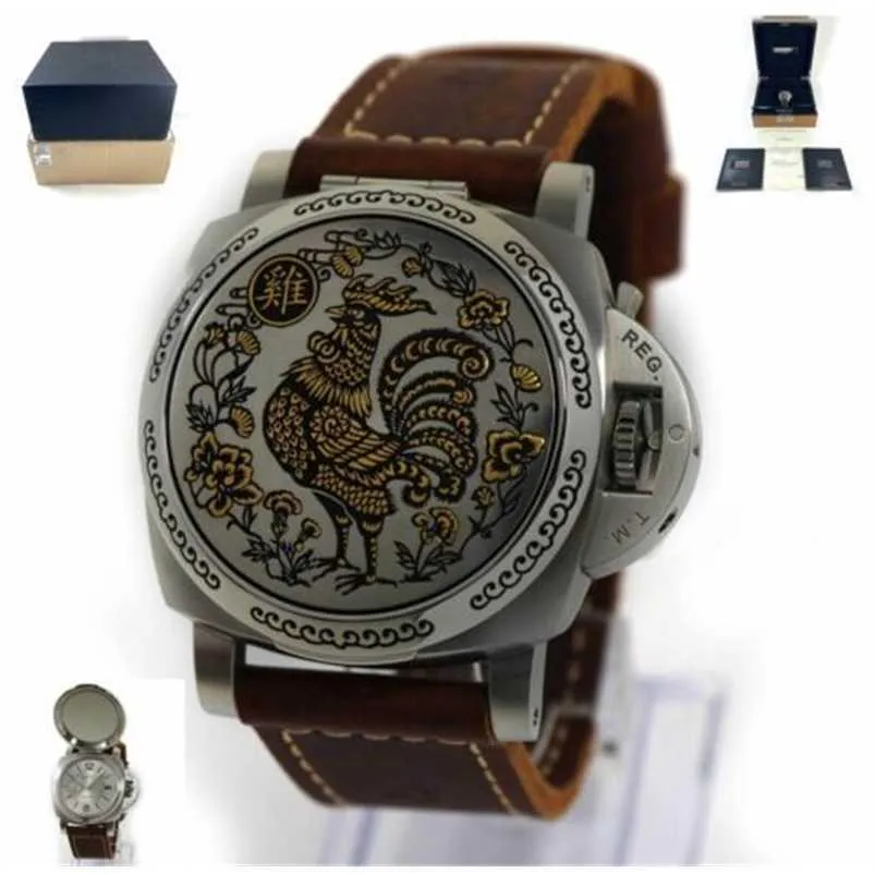 Luxe horloges Replica's Panerei Automatische chronograaf polshorloges 2018 Luminorss 1950 Sealand Rooster Pam00852 44 mm Gray Dial Paperpanerei Directable Watche