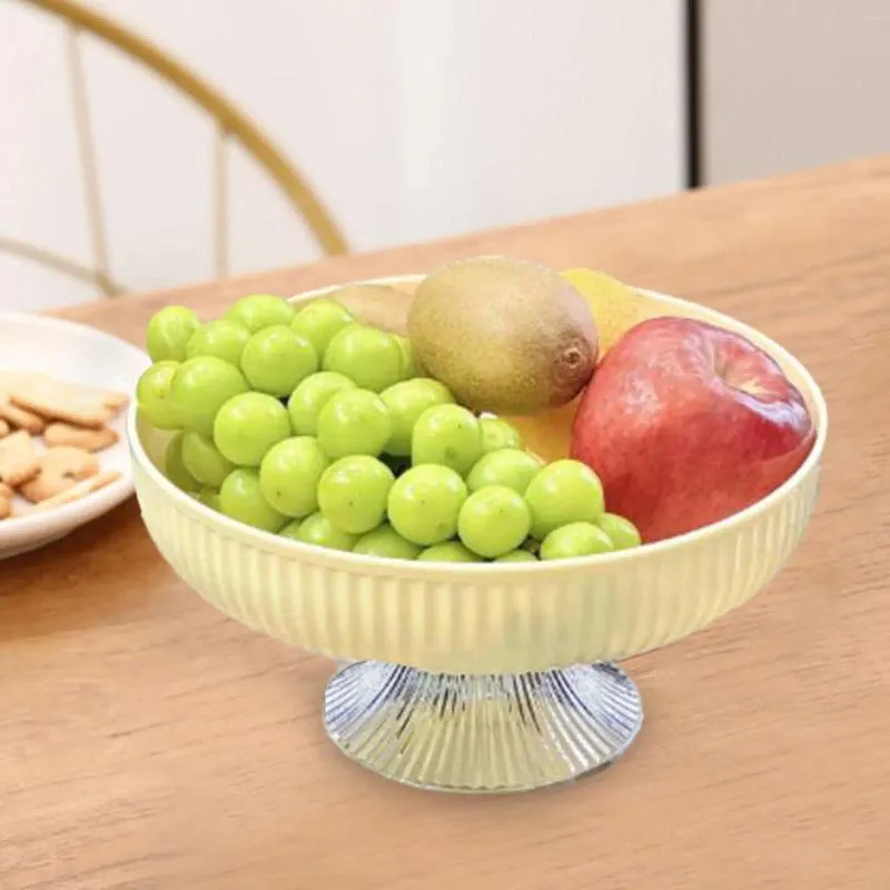 Plates Fruit Bowl Snack Serving Table Centerpiece Nordic Pedestal Tray For Living Room Kitchen Counter