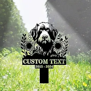 Personalized Dog Memorial Garden Stake: Custom Metal Sign for Wirehaired  Pointing Griffon Engraved Pet Headstones Shop Now!