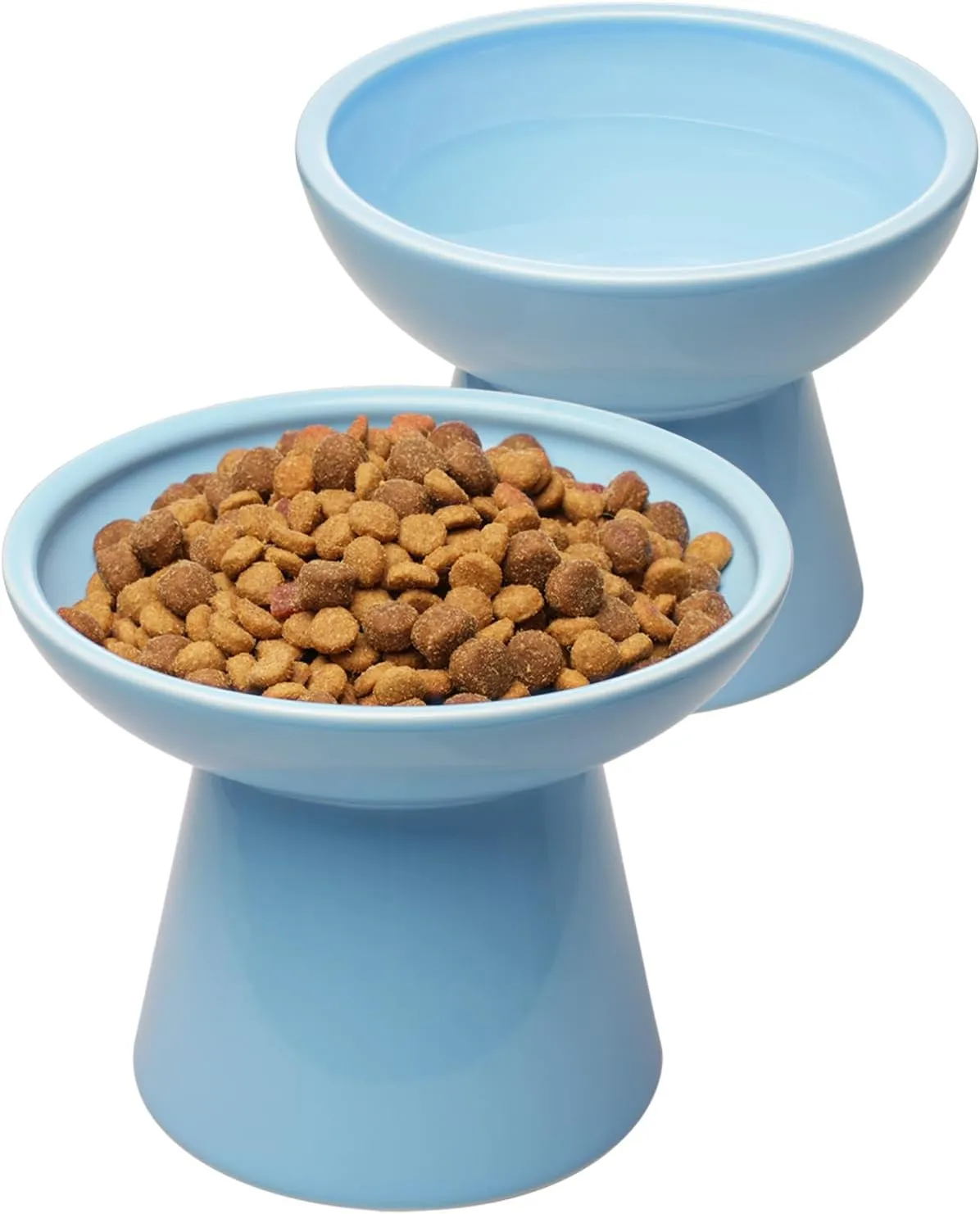 Save Big on Bulk Elevated Cat Food And Water Bowls CEEFU Extra Wide  Elevated Cat Food Bowl, Ceramic Cat Bowls For Food And Water, Wide Shallow  Cat