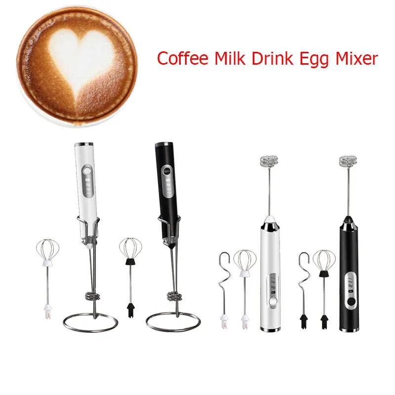 Frothers Mini Electric Milk Foamer Liquidificador de café leite bebida misturador de ovos de ovo de ovo de ovo de ovo Cappuccino Frother Mixer 3speed Kitchen Gadget