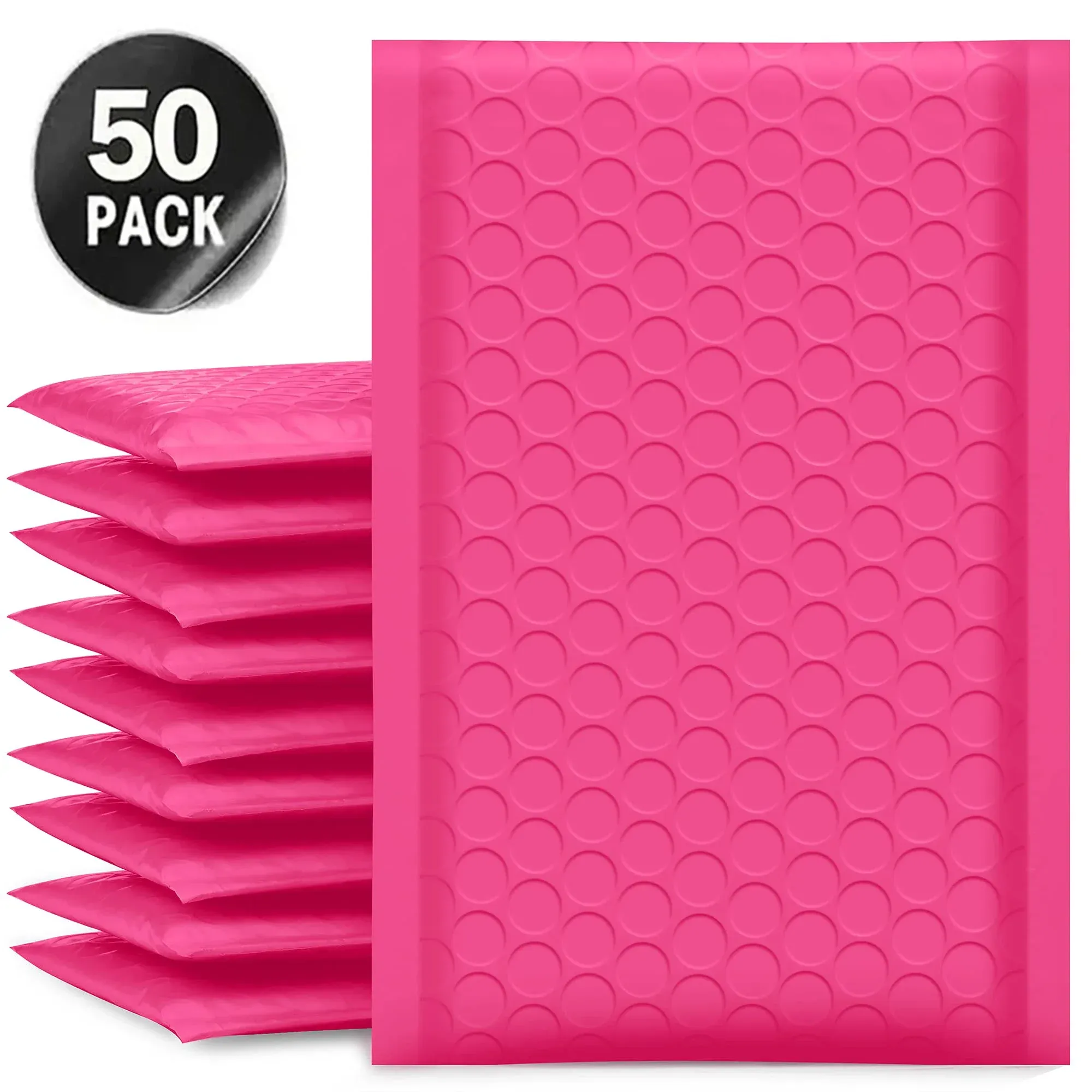 Sacs 50 pcs de livraison emballage emballage rose petite entreprise fournitures enveloppes