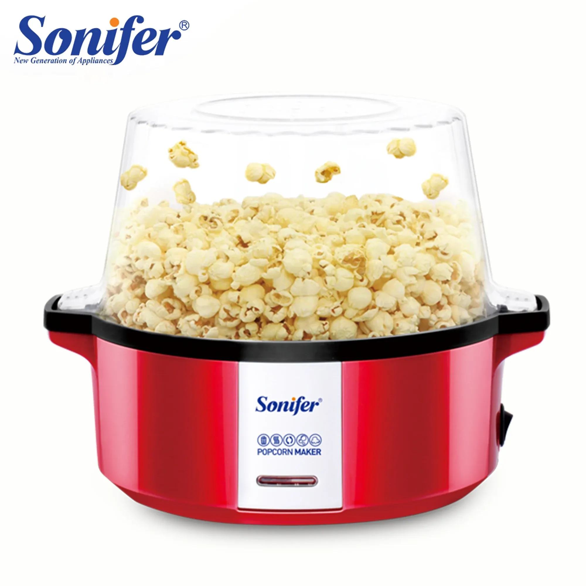 Makers popcorn maker huishouden gezonde lucht olielie gratis maïsmachine popcorn voor keuken kinderen zelfgemaakte doe -het -zelf popcorn film snack sonifer