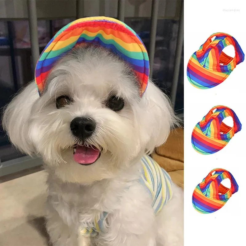 Hondenkleding huisdier hoed honkbal pet zonnebrandcrème buitensporten met oorgaten verstelbare items puppy -accessoires