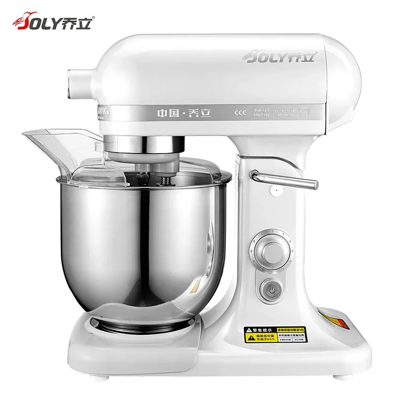 Mixers Joly kraftfull 3 i 1 500W DC 11 Hastigheter Kontroll SUS304 7L BOWL ALUMINIUM HOUSHING KICHENT STAND Mixer