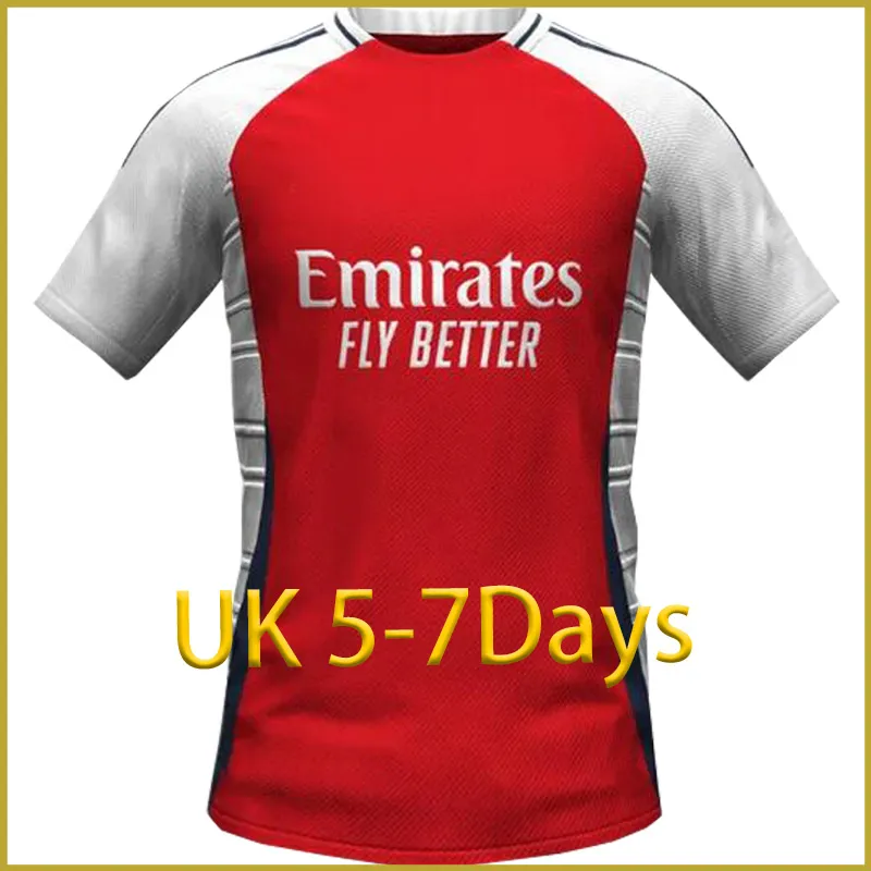 24 25 Gunners Fans Joueur Version Football Jersey Saliba Martinelli G. Jésus 2023 2024 Arsen Love Unite Jersey Saka Tous de football Kid Football Football Soccer Équipement