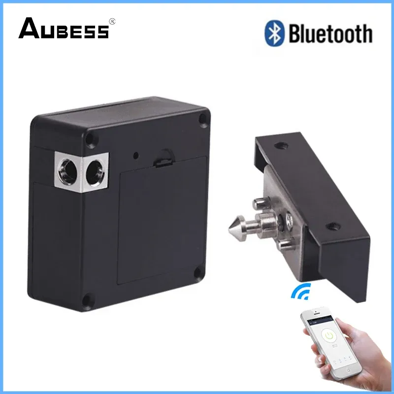 Contrôle du tiroir intelligent Bluetooth Electronic RFID Porte verrouillage de porte cachée DIY Boîte d'armoires de porte avec un câble d'alimentation supplémentaire RFID TAG IC Carte