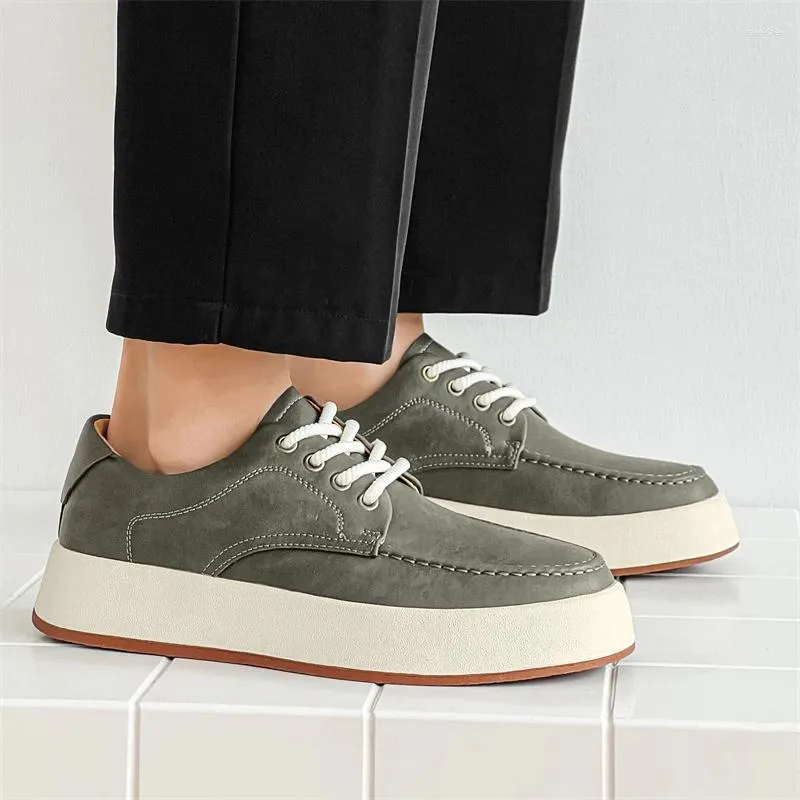 Casual Shoes Spring Autumn Classic British Street Style Teengers Flat Sneakers for Men's Daily Dress Wzrasta