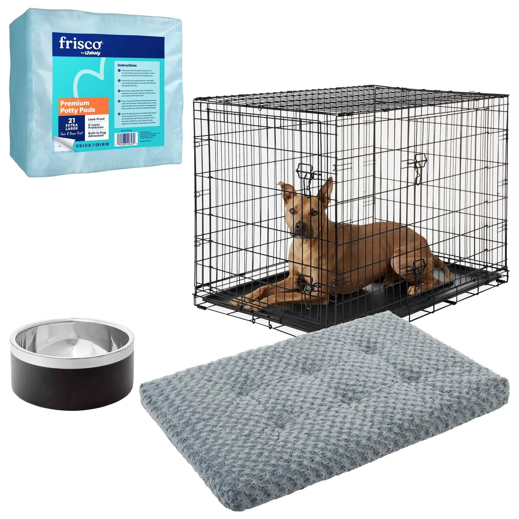 Premium 48 Inch Dog Crate Mat, Large Swirl Design Shop Now, Best Seller!