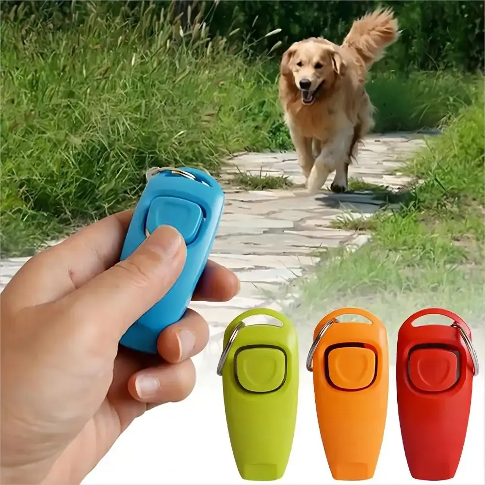 Pfeifen 1 PC Haustierhund Pfeife und Clicker Pet Multifunktional 2in1 Clicker Welpe Stop Barking Training Aid Clicker Portable Trainer