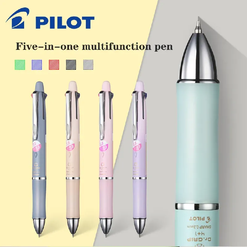 Пилот с ручками доктор Грип 4+1 Многофункциональная ручка 0,7/0,5 мм 4 -колор шариковая модульная ручка 0,3/0,5 мм Механические карандашные канцелярские карандаши