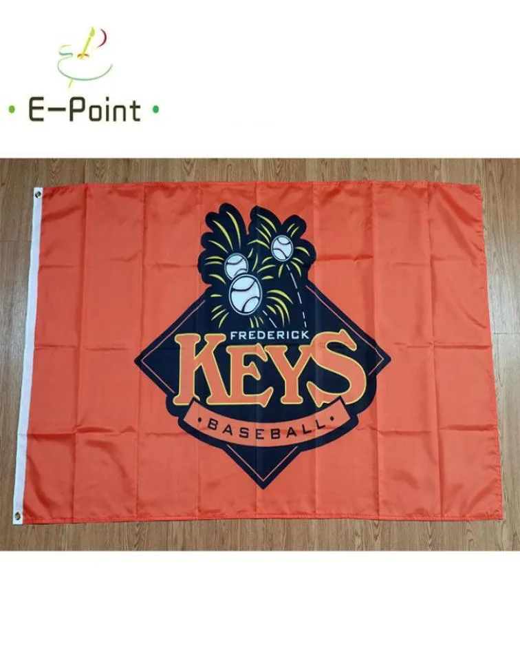 Milb Frederick Keys Flag 35ft 90cm150cmポリエステルバナーデコレーションフライングホームガーデンフェスティブギフト3083710