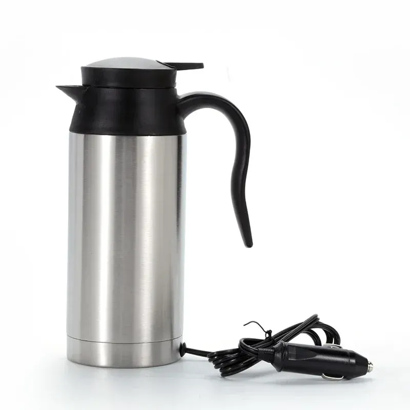 Kettles Car Kettle 12V ou 24V en acier inoxydable VOLAGE ÉLECTRIQUE POUR CHAUFFICATION ET ISOLAGE CUP TUP VOYAGE