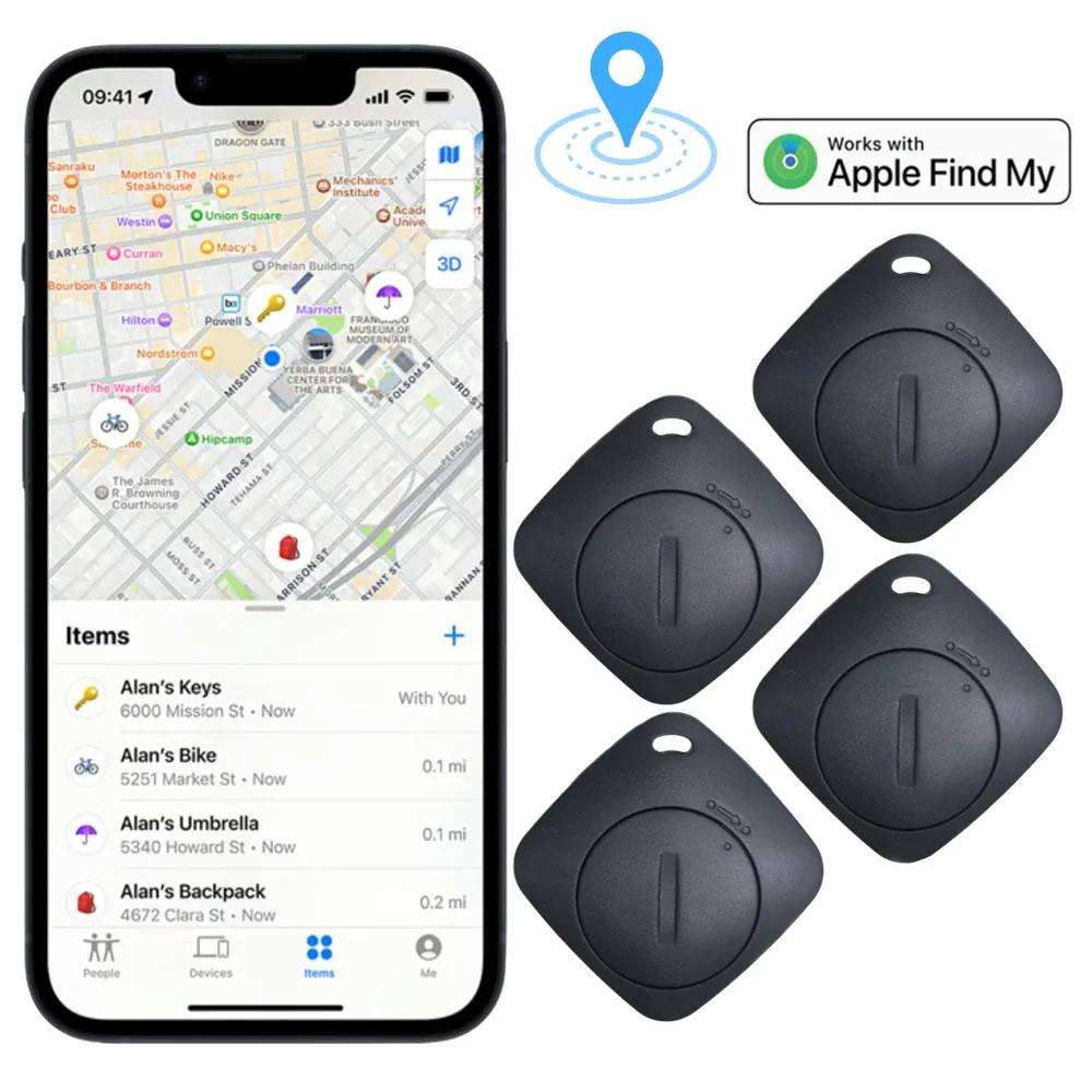 Trackers Pet GPS tracker tracker bluetooth compatible Smart Tag Global Mini GPS Dispositif antilost portefeu