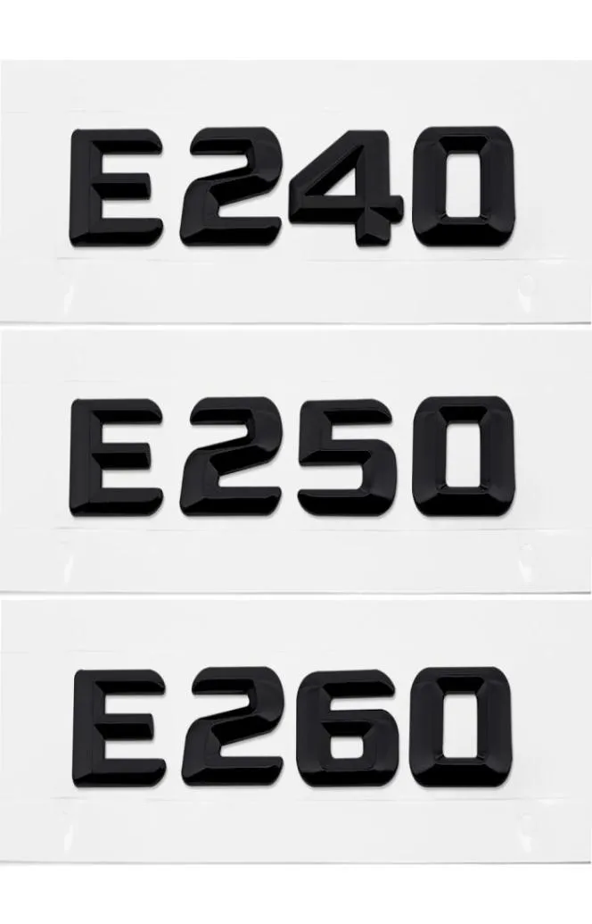 Voiture arrière Autocollant numéro de lettre d'embranche accessoires pour Mercedes Benz E classe E240 E250 E260 300SE 500SEL W203 W211 W2128377688