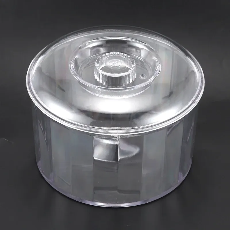 Utrustning 2x KT185 Magnetic Clear Tumbler/Bucket, Barrel Polishing Bucket Trumms, smycken Tool