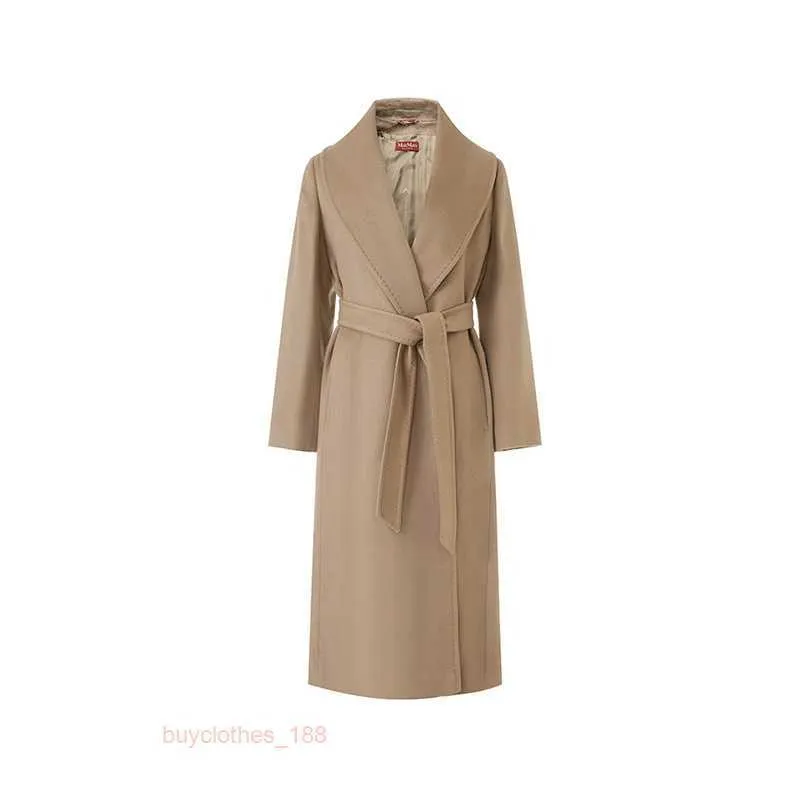 Brand Coat Women Coat Designer Coat Max Maras Studio New Womens Cashmere Long Coat Circolo