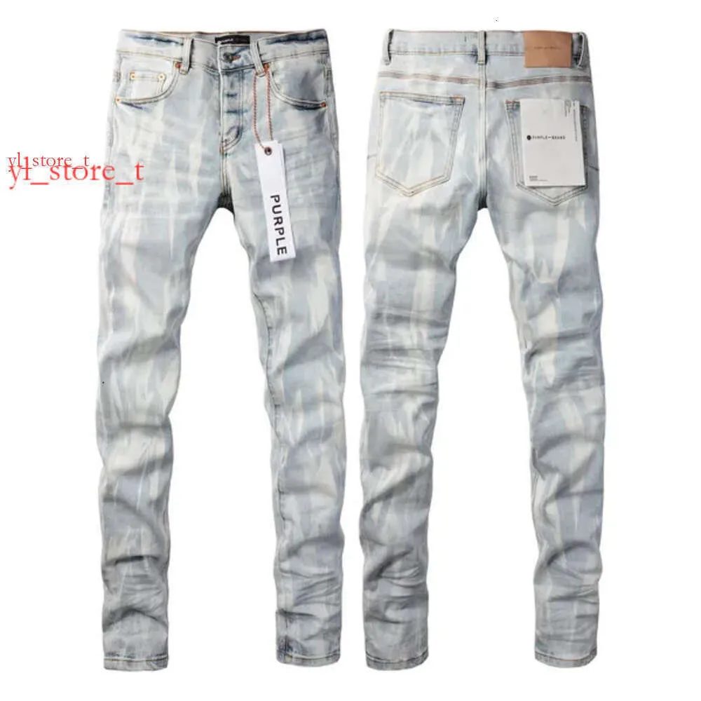 Purple Jeans Herren Denimhose Designer Jean Men hochwertige lila Marke Jeans Ripped Biker Streetwear lässig Designer Jogger Pant Stack Jeans 2302