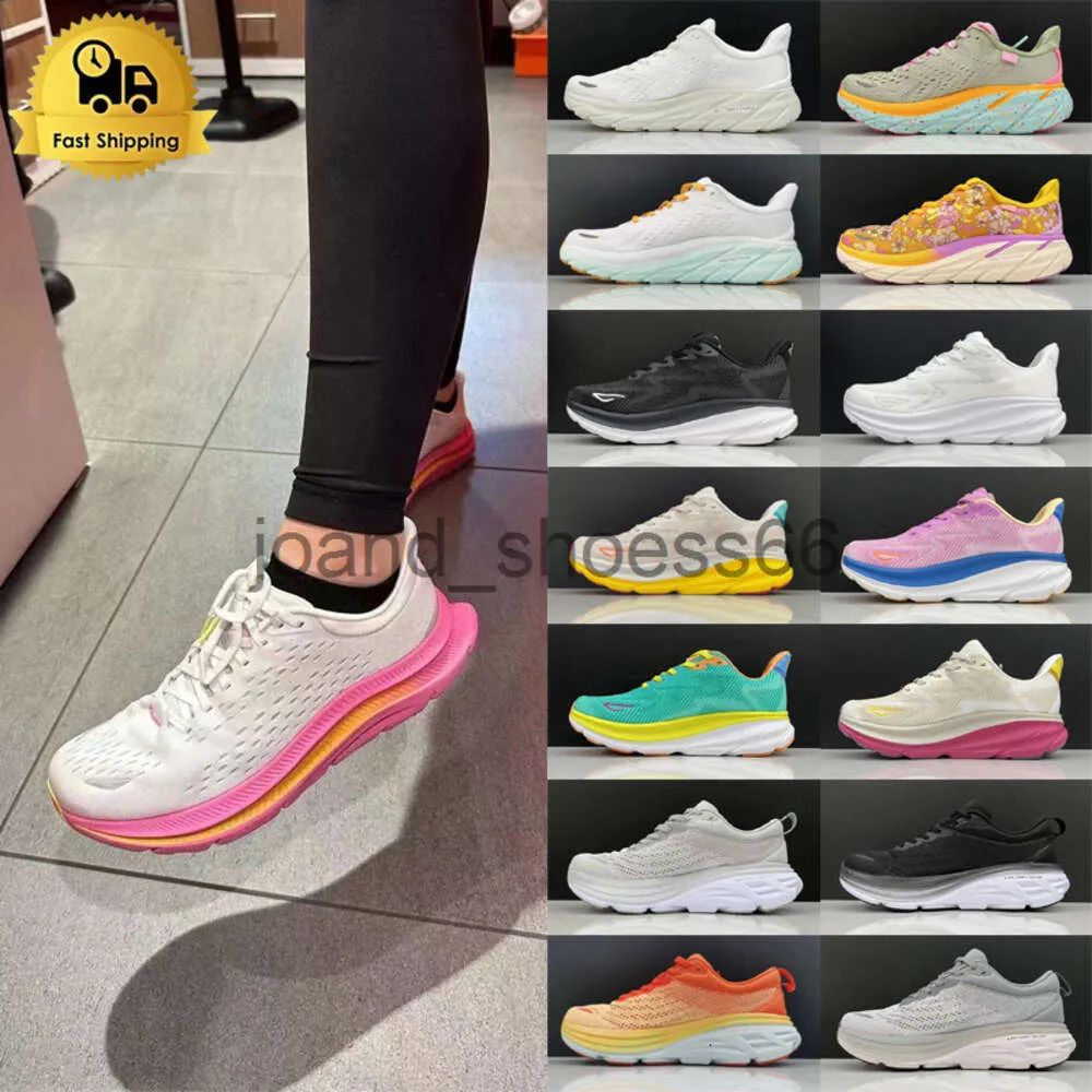 2024 hokah Running Shoes For Women Bondi 8 Clifton 9 Kawana Mens designer shoes Athletic Road Shock Absorbing Sneakers trail trainer Gym workout Sports Shoes