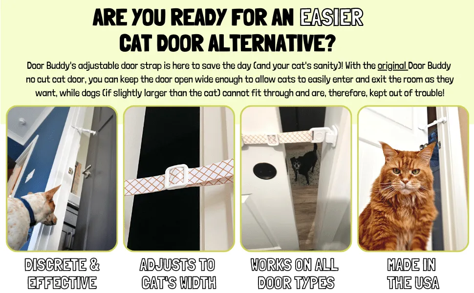 Door Strap Pets Paw Latch Door Adjustable Door Strap And Latch