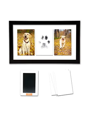 Bulk IHEPYQ Paw Print Photo Frame Kit Pet Memorial Picture Frame With ...