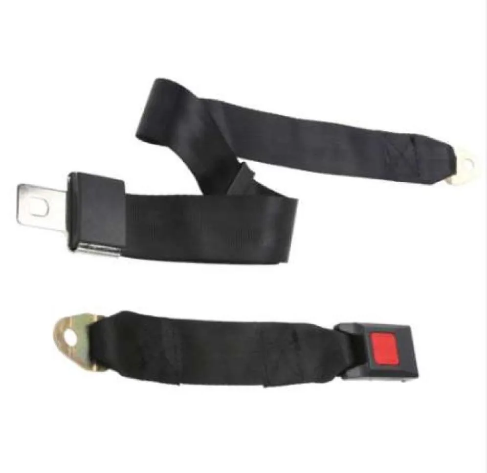 Universal Car Safe Fit Adjustable Seat Belt Car Truck Two Point Seat Belt Lap Safety Belts Durable Buckle Car Vehicle Seat Belts1863320