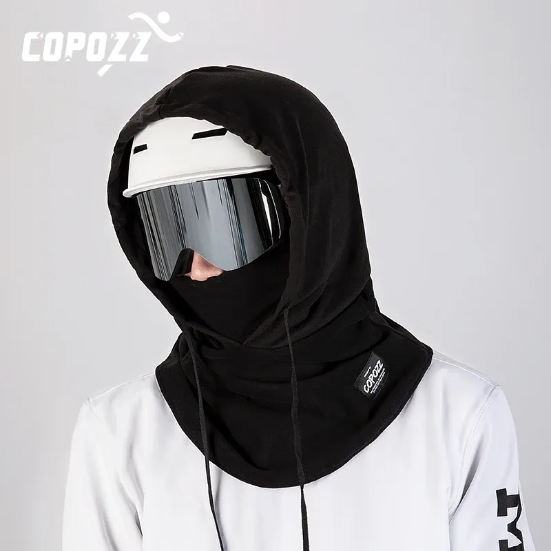 Masker copozz vinter skidmask cykling skidåkning termisk fleece mask utomhus sport vindtät cykling huvudbonad balaclava halv ansiktsmask