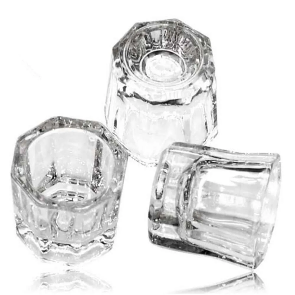 Glas dappen maträtt nagelkonst akryl flytande hållare container kristall ton skål nagelkonstutrustning mottagare para liquido mottagare para tinte de cristal