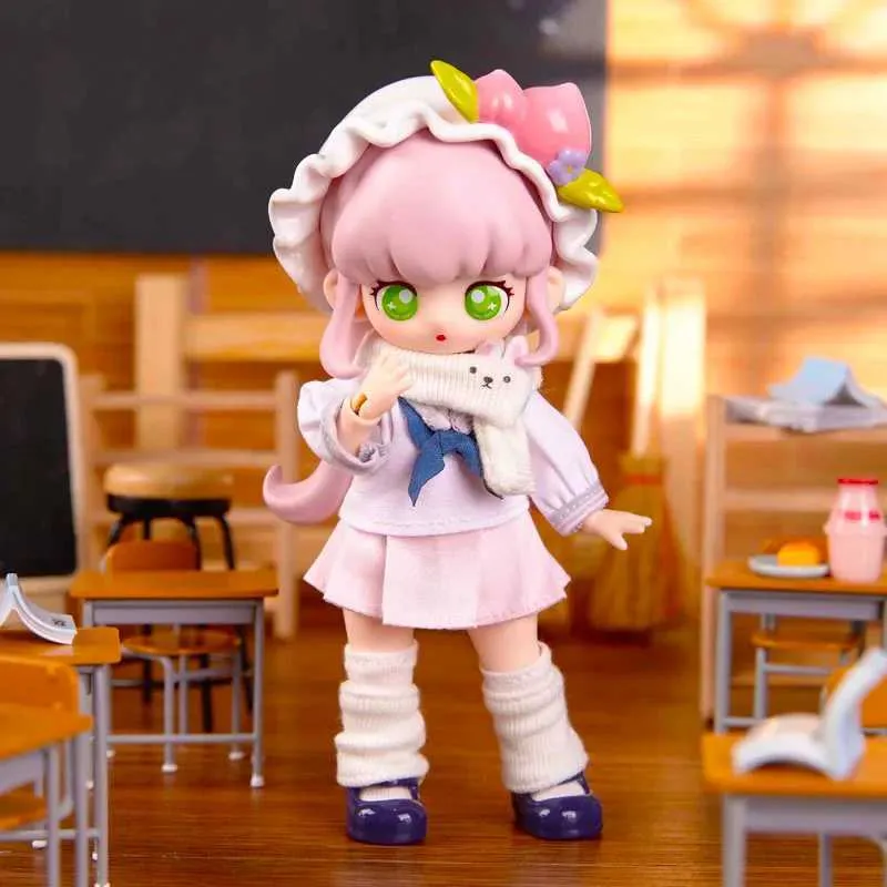 Blind Box Teennar School Sweetheart JK Series OB11 1/12 BJD Dolls Blind Box Mystery Box Toys Collection Anime Figure Anime Ornements Gift Y240422