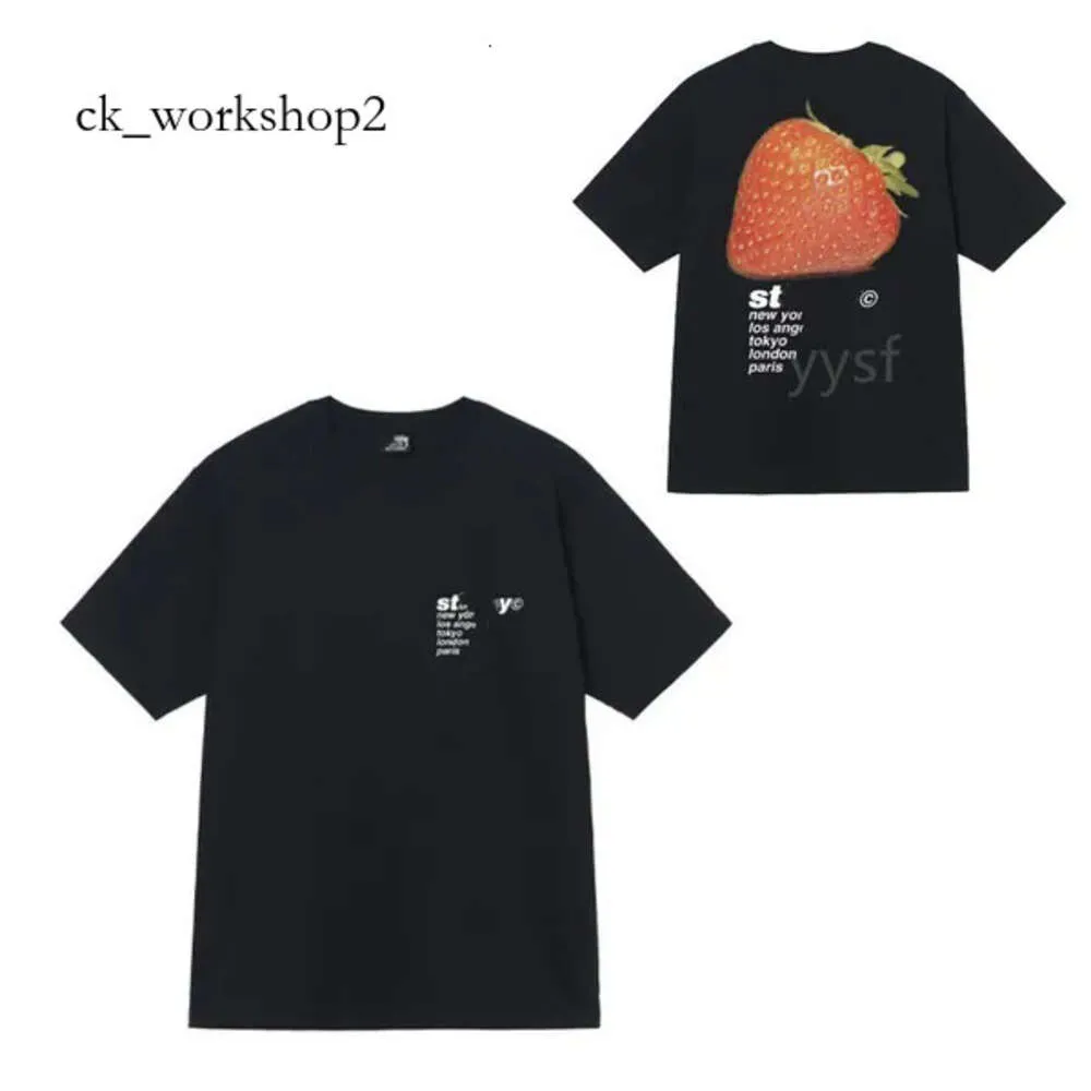 STUSSSY SHIRT Designer Tshirt Study koszula Stusssy koszula damska karta drukowana graffiti streetboard hip-hop w stylu modna bluza z krótkim rękawem 445