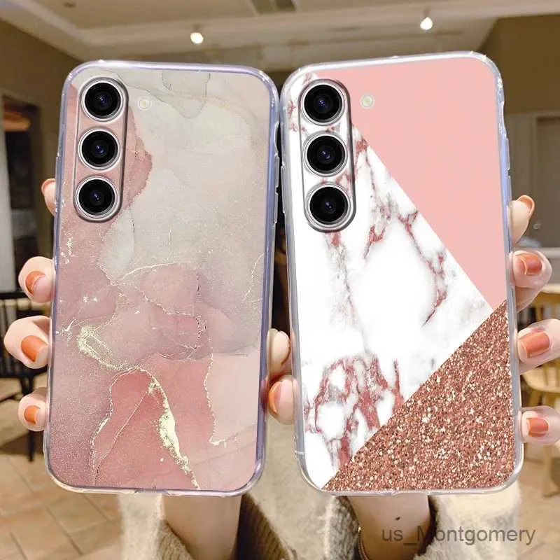 Cell Phone Cases For Galaxy S24 Case S24 Plus S 24 Ultra Phone Cover Marble Clear Coque Soft TPU Fundas For S24+ S24Plus Shell