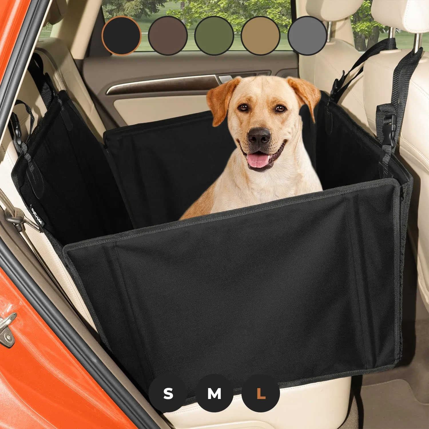 Wuglo Small Dog Car Seat: Extra Stable, Waterproof Pet Booster