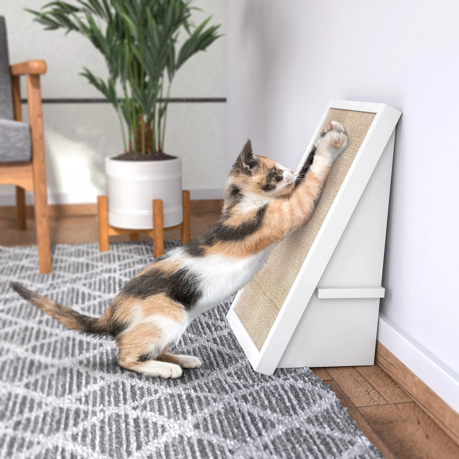 Save Big on Bulk Cat Ramp Scratcher Cat Scratcher Tunnel Ramp: Angled  Cardboard Scratching Pad With Catnip, Durable Pet Claw Care For Play And