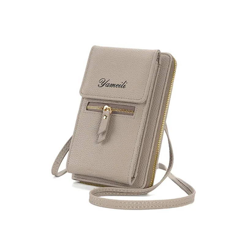 Tassen dames kleine messenger tas mini mobiele telefoon zakje pu casual schouderzak dames crossbody geld portemonnee munt portemonnee