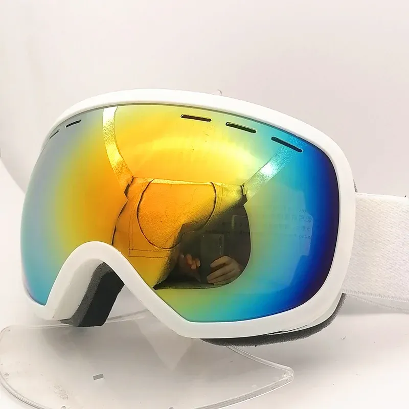 Lunettes de soleil Adultes UV Lunes de ski à vent Double Lens Men Femmes Big Aifog Snow Googles Lunettes de soleil hiver