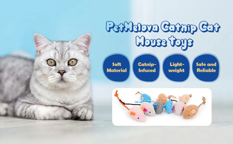 5 Giocattoli Per Gatti Con Catnip E Sonaglio - Palline Topo In Nylon, Per Gioco Interattivo E Divertimento - 6