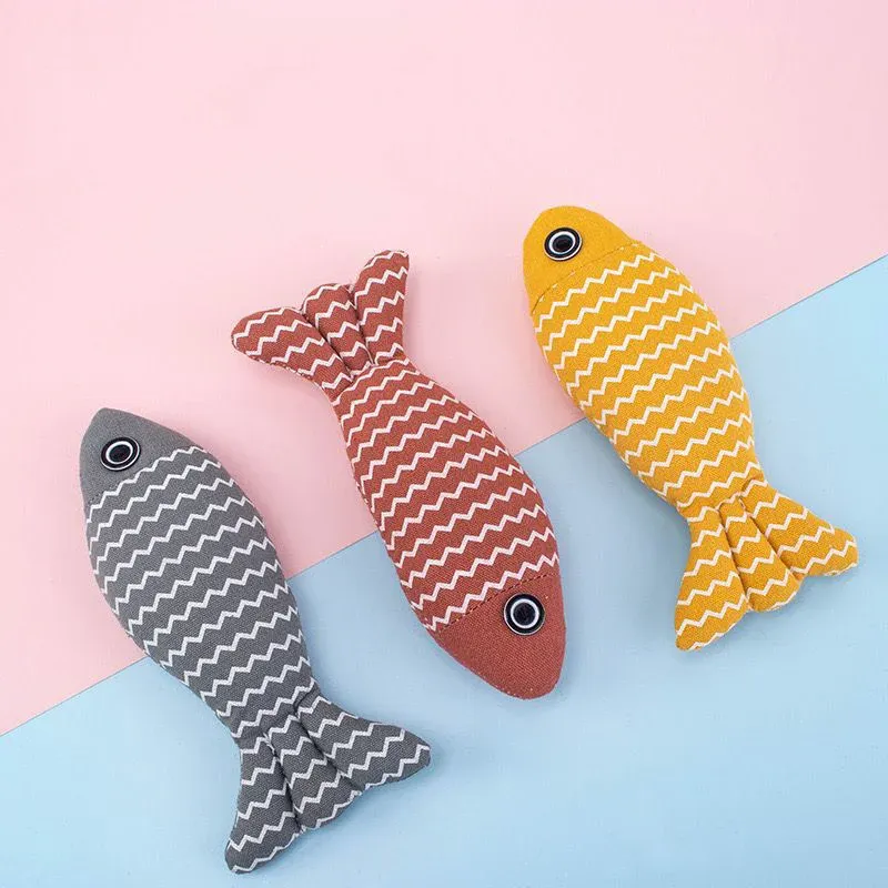 Toys Cat Toys Fish Pet Training Entertainment Sound Resistant Bite Cleansing Tooth Grinding Interaction Supplies