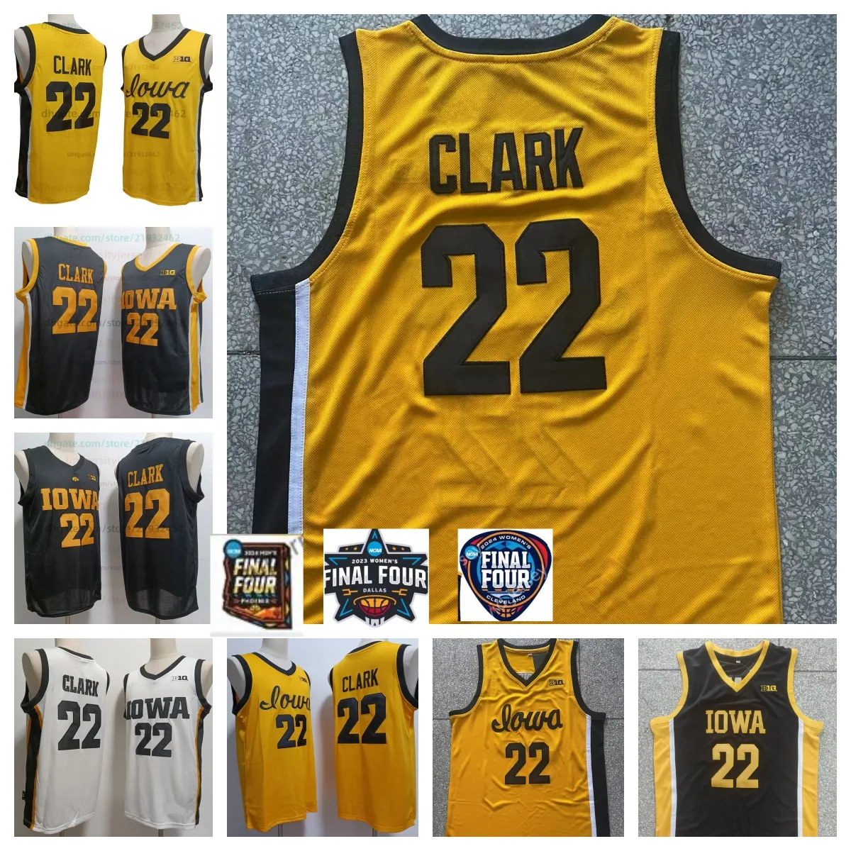 Iowa Hawkeyes 22 Caitlin Clark Jersey College Basketball Maglie da basket tutti cuciti