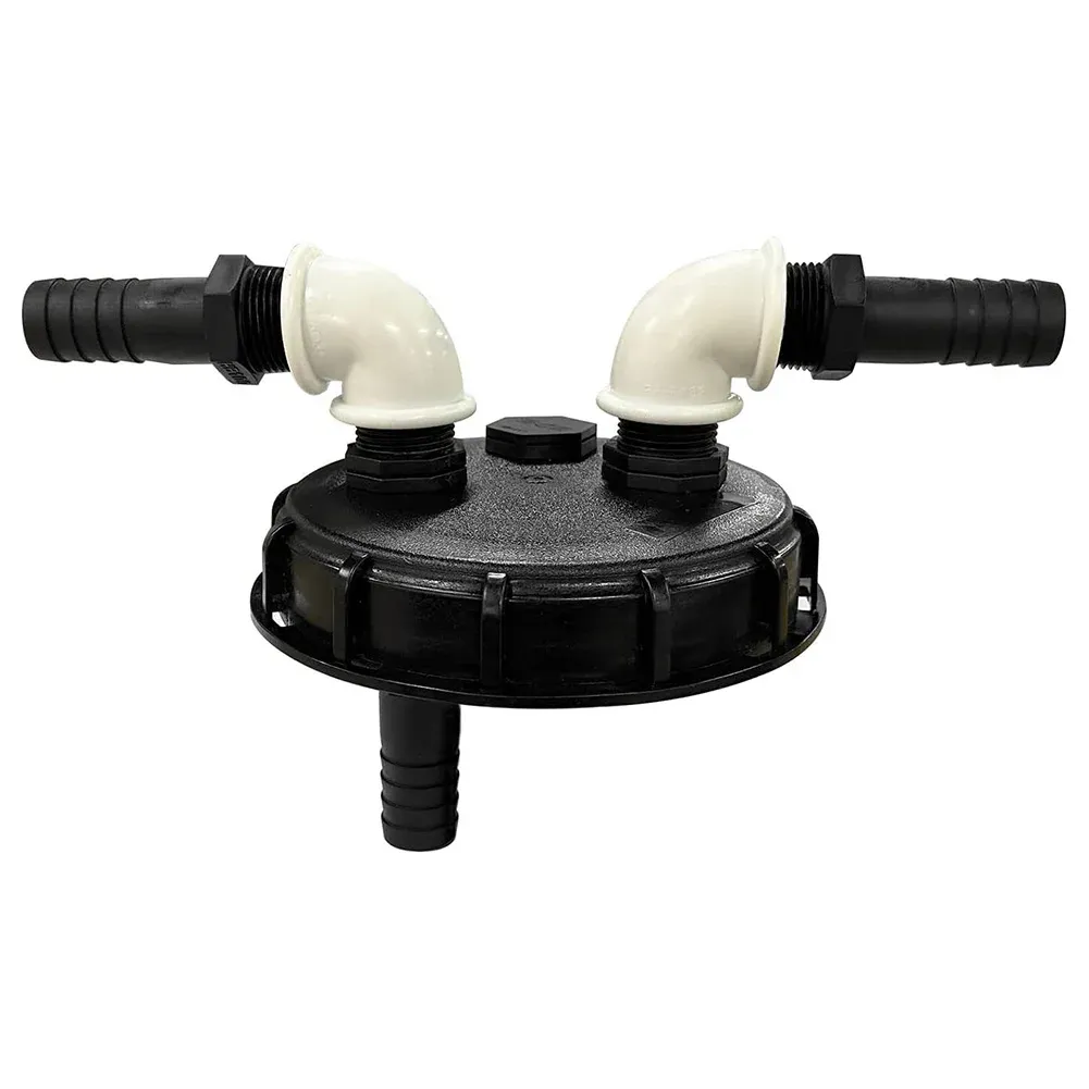 Purificatori da 163 mm Accessori del serbatoio dell'acqua Accessori Adattatore Adattatore 2x Coperchio filtro filtro in plastica per tubo da 25 mm con parte del serbatoio netto filtro IBC IBC