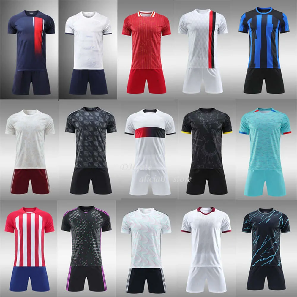 2024 New Speed Summer Training Camp Player Jersey, Quick Drying Club Football Jersey Set, Sports Competition for Men