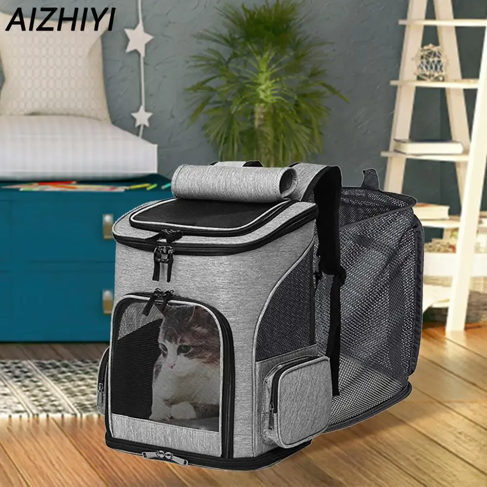 Tassen uitbreidbare kattenreizen buitenrugzak draagbare huisdier drager transport tas opvouwbare grote capaciteit creatief voor kattenhonden