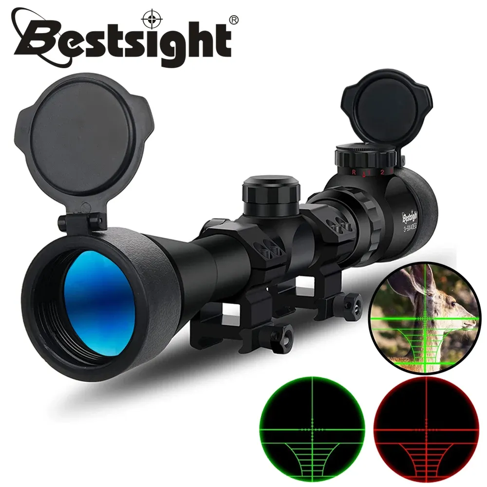 Scopes 39x40 Rifle Scopes Tactical Optical Scope Red and Green Illuminated Hunting Scopes Riflescopes Airsoft Sight