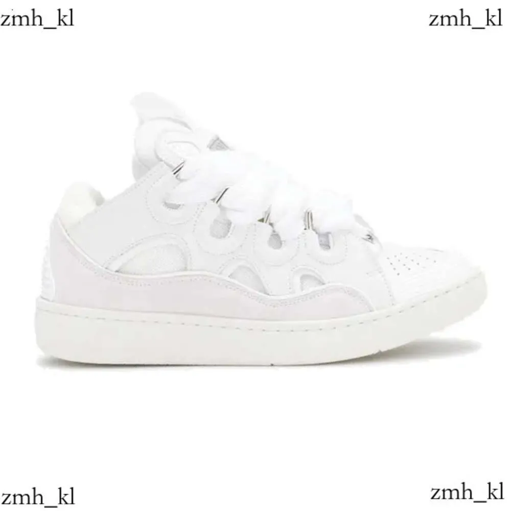 Luxus lässige Schuhe Lanvine Schuh Leder Curb Sneakers Designerschuhe Frauen außergewöhnliche lässige Sneaker -Kalbskäppchen -Gummi -Nappa -Plattform -Bahnsteigbord -Trainer 279