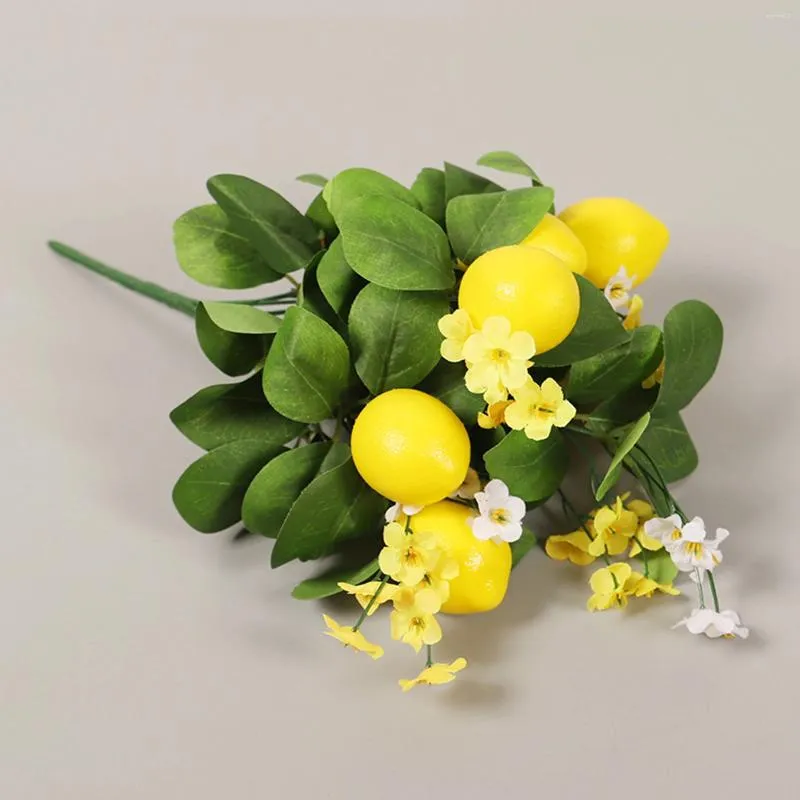 Decoratieve bloemen 30 cm kunstmatige picks realistische rattan vase decor tak home party decoratie nepbloem